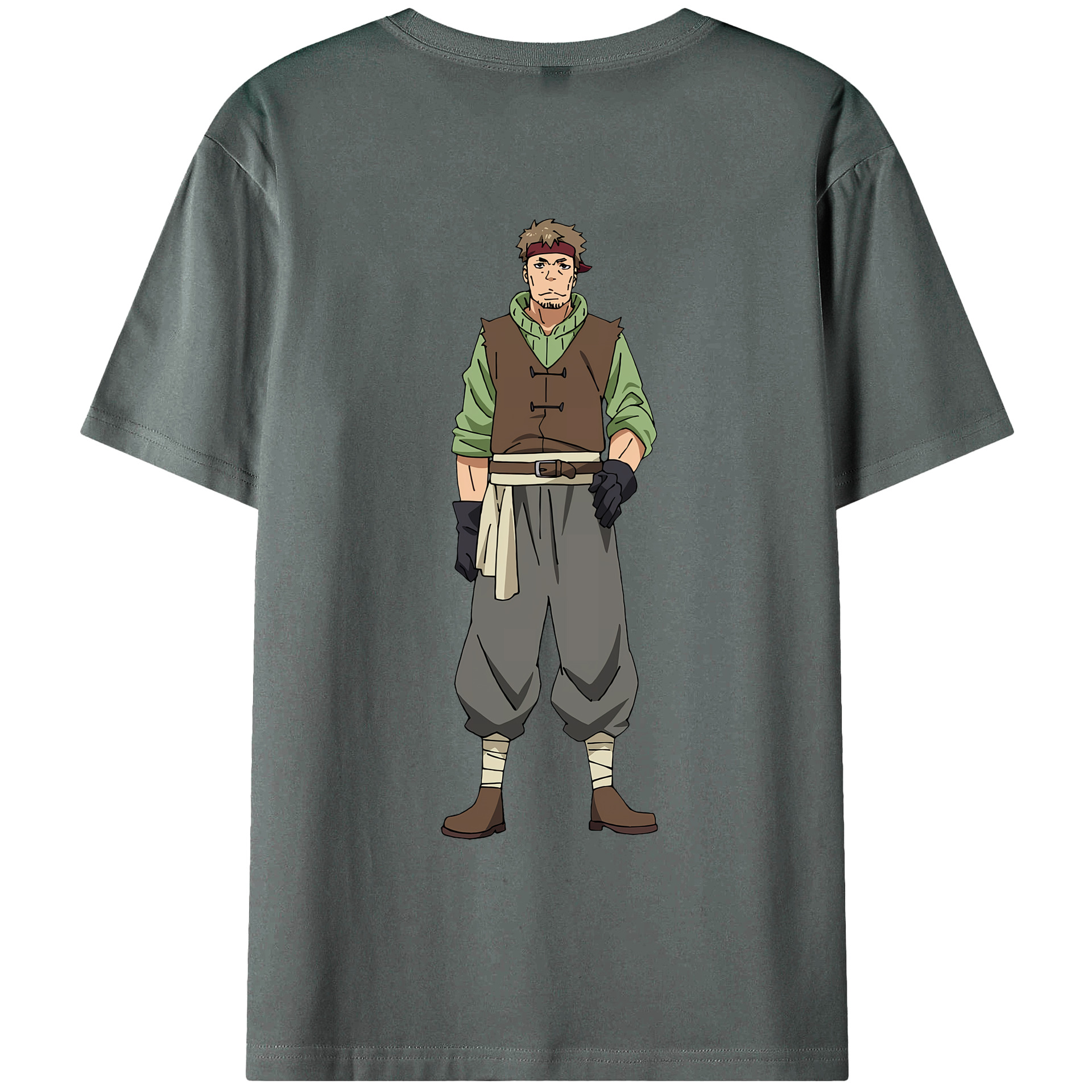 （画像用） 転スラ Regarding Reincarnated to Slime 綿100％ メンズ半袖Tシャツ（バックプリント） 通気性